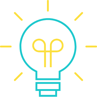 A clipart of a lightbulb.